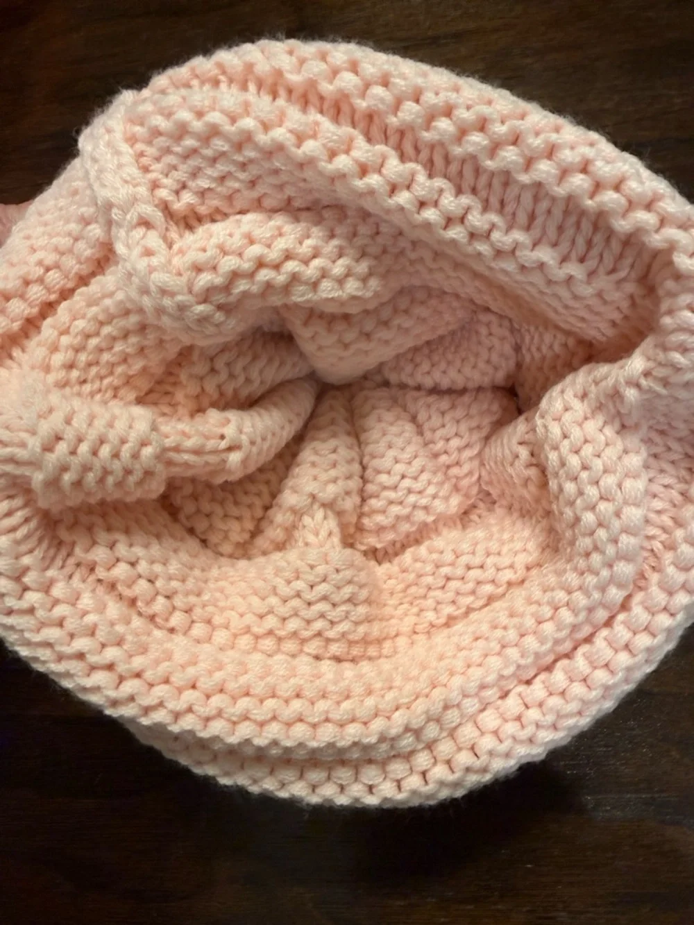 C.C Women's Exclusive Knitted Pink Cable Knit Knitted Hat Beanie with LG Pom Pom